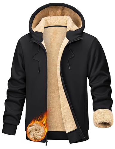 Sweatjacke Herren Outdoor Fleecejacke Warm Gefüttert Winter Kapuzenjacke Zipper Hoodie Kapuzenpullover Casual Sweatshirt mit Kapuze Winterjacke Jogging Teddyfleece Jacken Pullover mit Taschen Sweatjacke Herren Outdoor Fleecejacke Warm Gefüttert Winter Kapuzenjacke Zipper Hoodie Kapuzenpullover Casual Sweatshirt mit Kapuze Winterjacke Jogging Teddyfleece Jacken Pullover mit Taschen