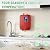 Tankless Water Heater Electric, 110V 3000W Instant Hot Water Heater with Adjustable Temperature & US Plug for Kitchen, RV, Small Sink – No Waiting, Energy Efficient - Red
