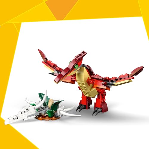 Image of LEGO Creator 3 in 1 Fierce Dinosaur - Build into a Velociraptor, Stegosaurus or Pterosaur - 31379