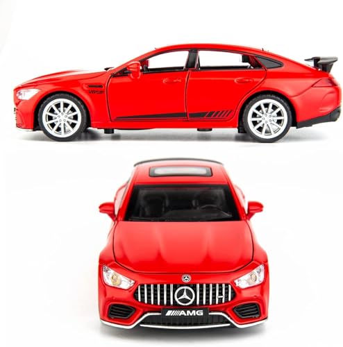 Image of Model Car 1 /32 Benz AMG GT63 Alloy Diecast Collectible Pull Back Toy Car with Light and Sound Toy Vehicle for Adult Boys Birthday Gift (Red)
