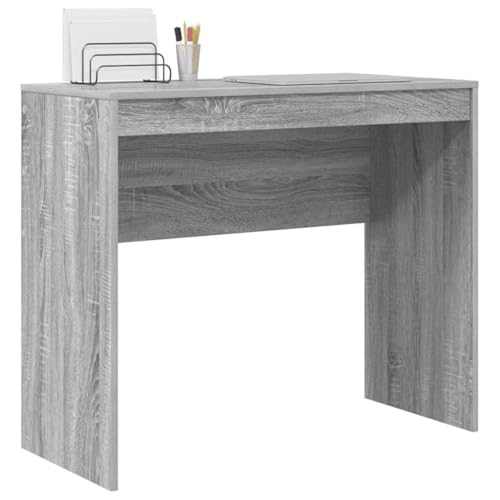 Bureau gris Sonoma compact 90x40 cm table informatique design moderne - 4