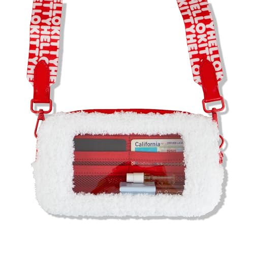 Sonix x Sanrio Plush Phone Wallet - Fuzzy Character Crossbody Bag, Furry Phone Bag, Universal Smartphone Purse - Hello Kitty2