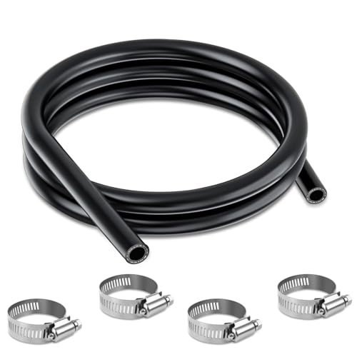 Boltigen 3/8 ID Transmission Oil Cooler Hose 5FT Transmission Cooler Line for Power Steering Hydraulic Systems 300PSI Power Steering Hose SAE J1532 (3/8-5FT)
