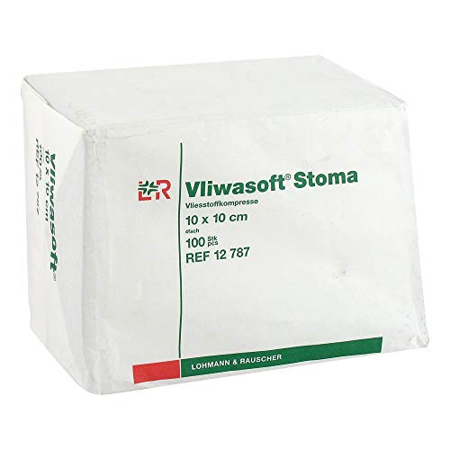 vliwa Soft stoma 100 compresses 10 x 10 cm 4 Compartiment Cover