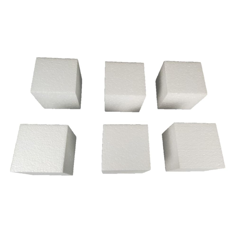 2 Blocs Mousse Polystyrène 20x20x10 Cm - Pour Bricolage Et Loisirs Créatifs