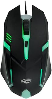 C3Tech Mouse MG-05BK Preto Gaming USB2.0 Ambidestro iluminação em LED multicores DPI ajustavel até 1600