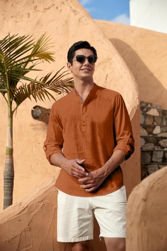 Image of Zombom Men's Combo Cotton Polyester Blend Solid Full Sleeve Straight Regular Fit Mandarin /Chinese Collor Kurta (Pack of 2)
