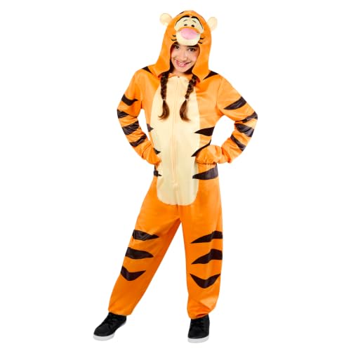 Party City Disney Winnie the Pooh: Tigger Zipster Costume for Kids, Unisex L-XL