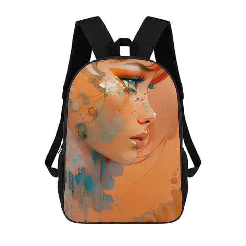 Sac de grande capacité style aquarelle pour ranger tous les livres scolaires sans effort