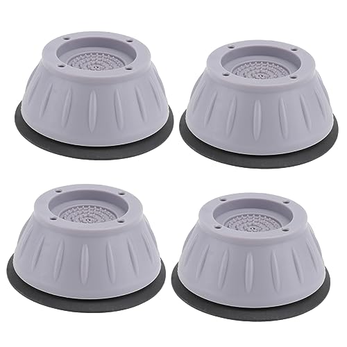 HOMSFOU 4piezas Almohadillas Antivibración para Lavadora Protectores De Suelo De Goma Resistentes y Antideslizantes Reducen Ruido y Protegen Su Lavadora Fáciles De Instalar