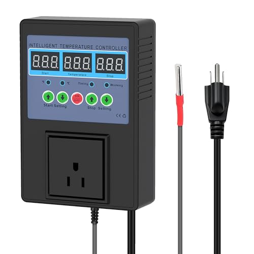 Intelligent Digital Temperature Control Sensor Regulator 100V-240V 15A -20℃-120℃ Heating/Cooling