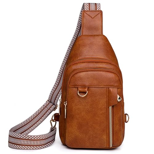 Image of Farcauo Cross Body Bags for Woman Men Sling Bag Chest Bag with Adjustable Strap Crossbody Handbags Women's Crossbody Bags