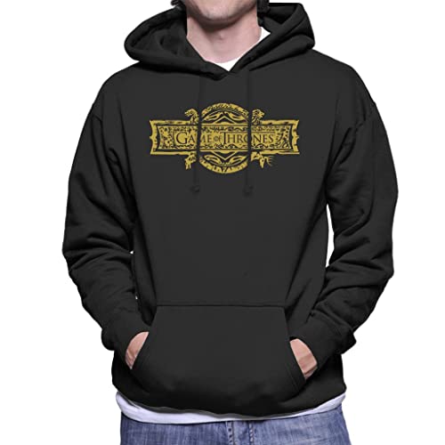 All+Every Game of Thrones Opening Scene Logo Men's Hooded Sweatshirt Black