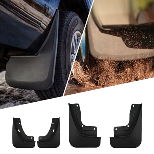 Image of Mud Flaps Compatible with 5th Gen Jeep Grand Cherokee 2022 2023 2024 No Drilling Required All Weather Mud Splash Guards Front Rear 4Pc