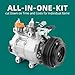 AUTOKAY A/C Compressor with Clutch for Ford Focus 2.0L 2014 2015 2016 2017 2018 Air Conditioning Replaces 178399 EV6Z19703A