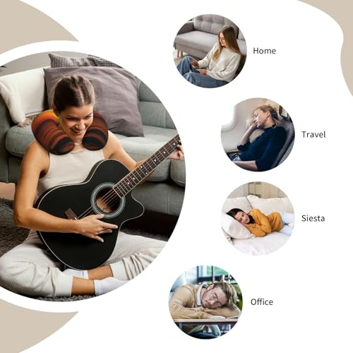 Almohada de viaje espuma memory tamaño cervical negro miniatura 5
