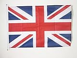 Uso : Exterior AZ FLAG Bandera del Reino Unido 90x60cm Uso Exterior - Bandera Inglesa - BRITANICA – UK 60 x 90 cm Anillos