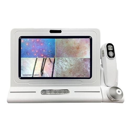 RESKIU Skin Diagnostic Hair Analyzer, 11 Inch Hair Facial Skin Detector, HD Skin and Hair Detection Hair Follicle Detector, Four-Picture Comparison for Home Spa Salon Use