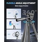 UBeesize 12" RGB Ring Light with 50" Tripod Stand & Phone Holder, Dimmable Selfie Light for TikTok, YouTube, Live Streaming & Photography - Image 4