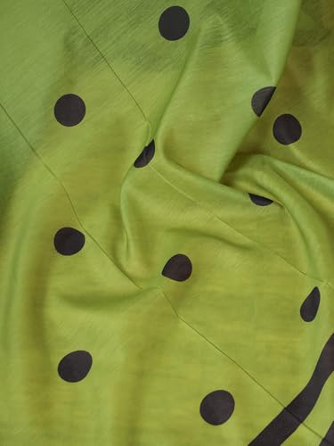 Image of Satrani Women's Chanderi Cotton Printed Ready To Wear One Minute Pre Pleated Readymade Saree with Unstitched Blouse Piece