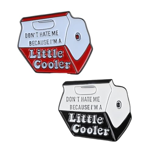 Cute Enamel Cartoon Pins for Hats, Don't hate me because I'm a Little Cooler Words Design Brooch Lapel Pins, Emotional Expression Vintage Badges for Boy Girls Kids Backpacks Bags (8 Pcs Pin) (8)