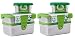 ECOlunchbox Blue Water Bento 3-in-1 Splash Box -Leakproof Stainless Steel Food Container Set-2 Pack