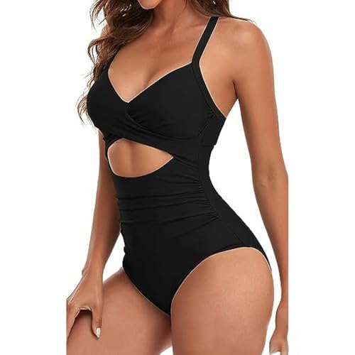 Maillot de bain push up deux pièces avec culotte taille haute pour femme