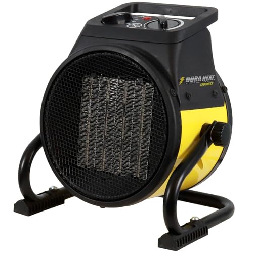 Dura Heat EUH1465 Electric Forced Air Heater with Pivoting Base 5,120 BTU, Yellow