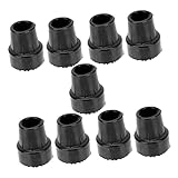 FOMIYES 9pcs Anti-Skid Crutch Foot Covers Durable Rubber Trekking Accessories for Enhanced Stability Walking Canes and Hiking Poles Shockproof and Lightweight Design