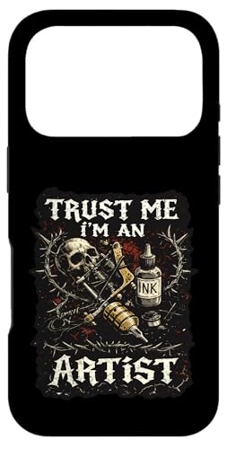 �S�V�b�N �O�����W Trust Me I'm an Artist Tattoo �X�}�z�P�[�X iPhone 17 Pro �p