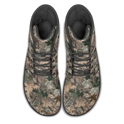 Image of Fashion Print Womens Mens High Top Barefoot Sneakers Flat Shoes