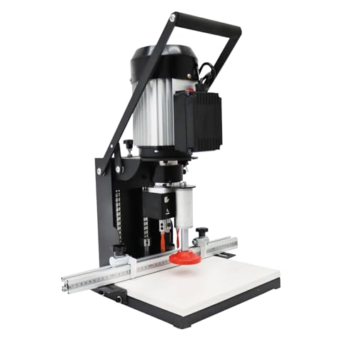 HayWHNKN Hinge Drill Machine 45-9.5 Pneumatic Hinge Boring Insertion Machine Portable Woodworking Hing Boring Drill Press Machine