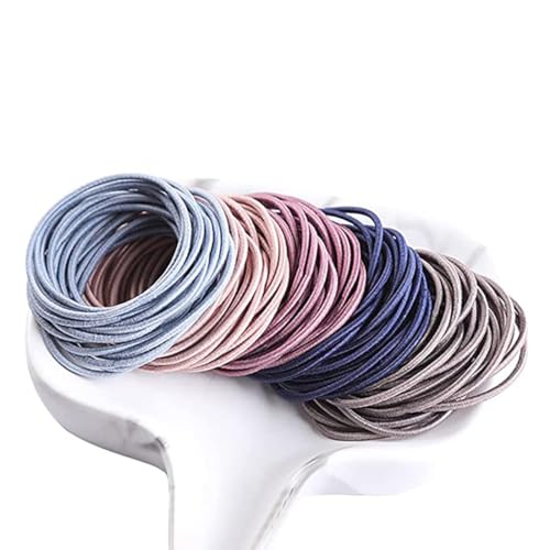 Image of GITGRNTH Soft Cotton Hair Ties for Women - No Damage Elastic Hair Bands - Durable Rubber Band for Women - Ideal Ponytail Holders - Comfortable Hair Accessories - Gentle on All Hair Types - Perfect for Thick and Thin Hair - Scrunches for Women - Kids Hair Rubber Band