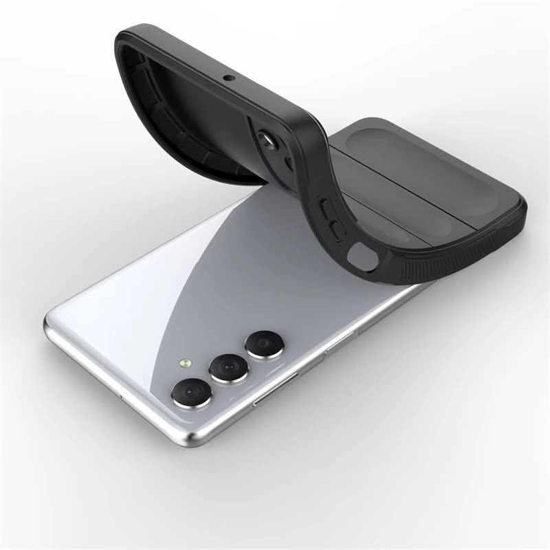 Image of Spazy Case Samsung Galaxy M55 5G / F55 5G Back Cover | Rubber Case with Soft Silicone + Smooth Surface Protective Back Cover for Samsung Galaxy M55 5G / F55 5G - Black