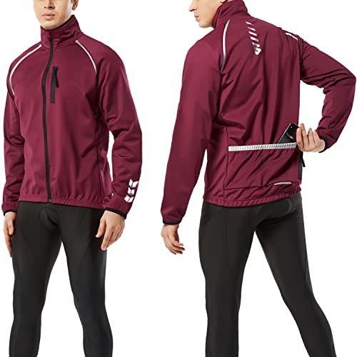 Wulibike Cycling Jackets For Men, Reflective Running Jacket Men Winter Cycling Clothing #TOP5
