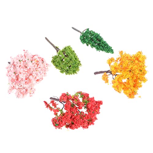 HAWILLOSCH 1 セット マイクロランドスケープデコレーション ミニモデルツリー ミニチュア鉢植え ミニポット ミニ松の木 シミュレーション ツリー サンドボックスツリーの飾り プラスチック