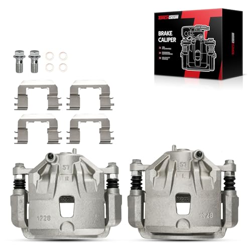 Image of Torchbeam Front Brake Calipers Set for Hyundai 2013-2016 Elantra, Hyundai 2011-2012 Elantra 1.8L, Hyundai 2013-2014 Elantra Coupe, Front Left and Front Right Calipers Replace # 19B6464+19B6465