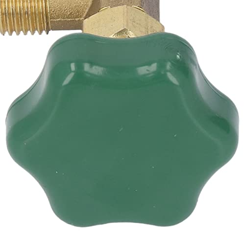 Válvula para aire acondicionado y refrigerante, válvula de toma para latas de refrigerante, sellada contra fugas, cuerpo de cobre y mango de ABS, conexión de tubo SAE de 1/4 pulgada miniatura 4
