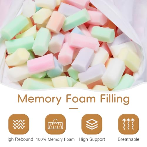 image for HABUTWAY Bean Bag Chair 3Ft Luxurious Velvet Ultra Soft Fur with High 