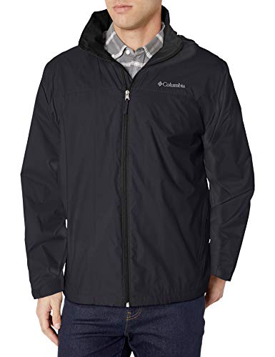 Columbia Men's Glennaker Lake Lined Rain Jacket, Waterproof & Breathable, L, black