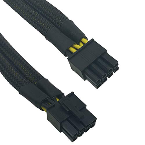 Comeap 8 Pin Male To Dual 8 Pin(6+2) Male Pcie Power Adapter Cable For Dell T3600 T3610 T5600 T5610 T5610 T7600 T7610 5810 T5810 T7810 13-Inch(34Cm) #TOP1