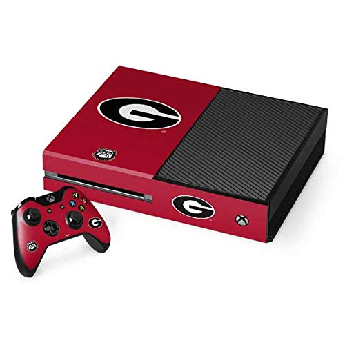 Skinit Decal Gaming Skin Compatible with Xbox One Console and Controller Bundle - Officially Licensed University of Georgia Bulldogs Design