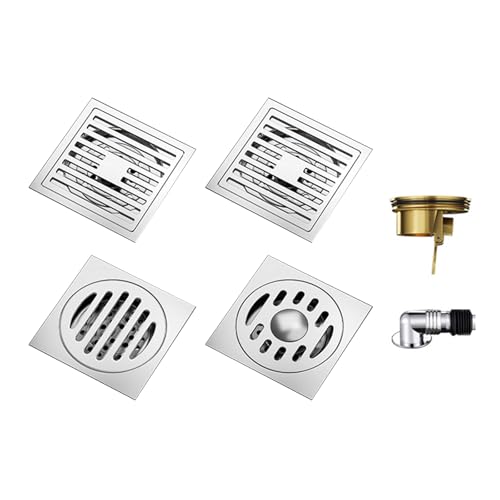 Portable Sturdy Stainless Steel Bathroom Drain Effective Hair and Debris Catcher for Daily Household Use