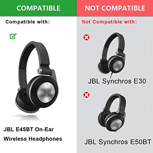 Replacement E 40BT E40 Potein Leather and Soft Foam Earpads Cushion Earpads Compatible with JBL E40BT e40bt Headphones - Thumbnail 2