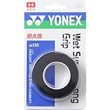YONEX(ヨネックス)テニス バドミントン グリップテープ ウェットスーパーストロンググリップ (3本入り) AC135 ブラック