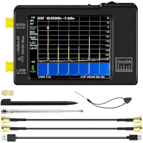 Portable AURSINC Tinysa Spectrum Analyzer with Touchscreen Cover