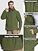 TACVASEN Herren Fleecejacke Military Outdoor Winddichte Jacke mit Kapuze- Gr. L, Grün