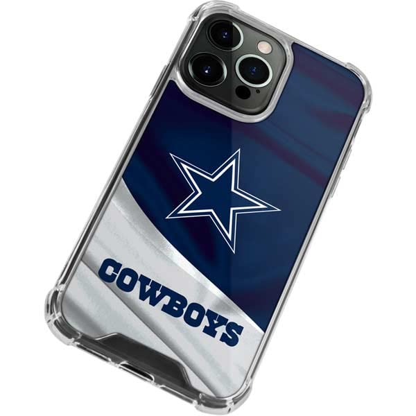 Skinit Clear Phone Case Compatible with iPhone 14 Pro Max - Officially Licensed NFL Dallas Cowboys Design