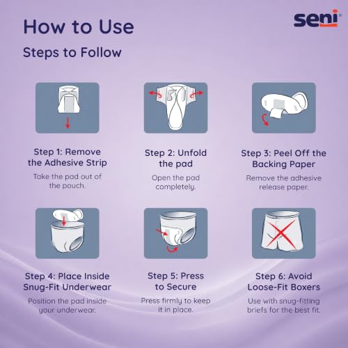 Image of Seni Man Premium Bladder Control Guards Fit Pads - 10 Pieces | Comfort & Soft | High absorbency | Odor control | Skin Friendly