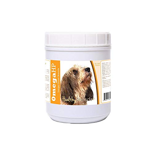 Image of Healthy Breeds Petits Bassets Griffons Vendeen Omega HP Fatty Acid Skin and Coat Support Soft Chews 90 Count